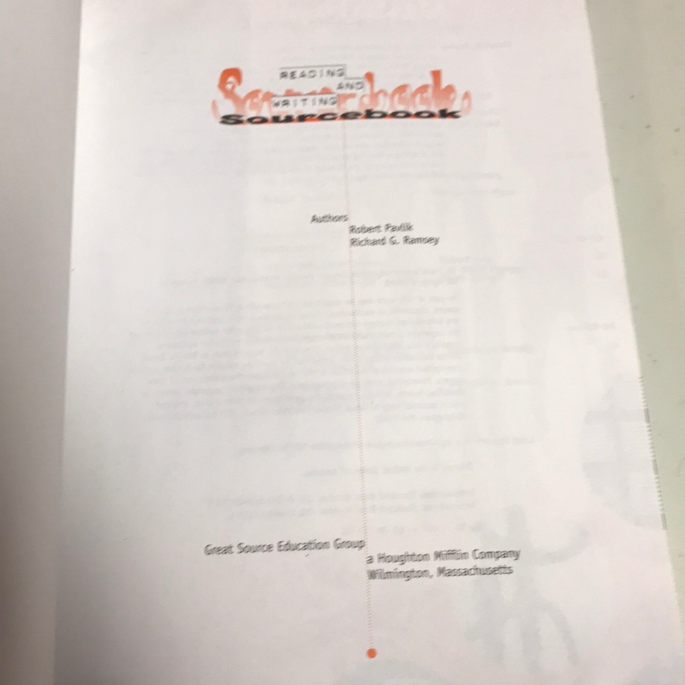 Reading and Writing Sourcebook - Picture 2 of 7